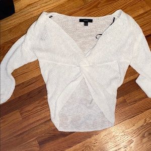 forever 21 white sweater